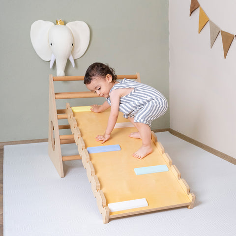 Montessori Pikler Üçgeni ve Rampa İkili Set